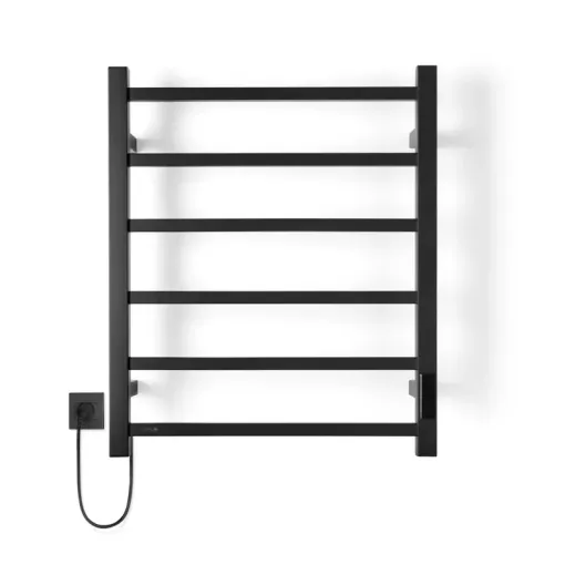 Toallero Eléctrico Atrim Cubic Flow Negro Mate 50x60x12cm CUBIC-1139+