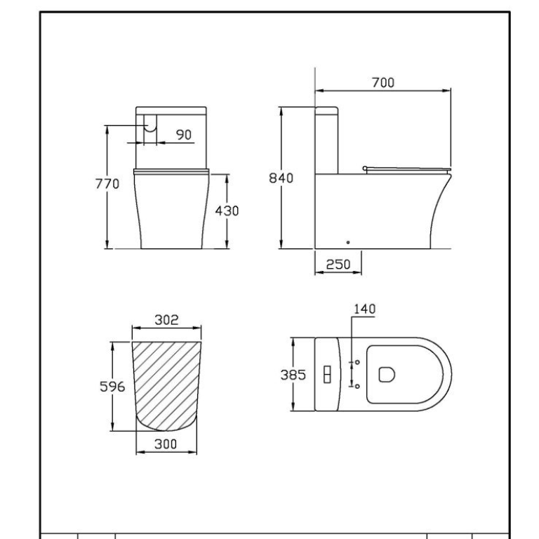 Inodoro Largo Peirano Urban con asiento cierre suave INO103-1 - Imagen 2
