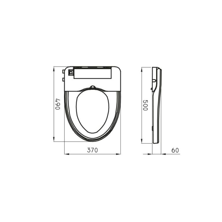 Asiento Inodoro Ferrum con Bidet para Marina THTH-B - Imagen 2