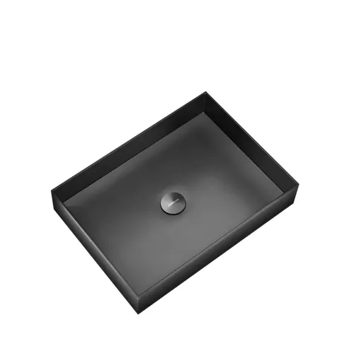 Bacha Johnson Axis Vanitory 55 Cm Black Nano Pvd Pvaaxis55b