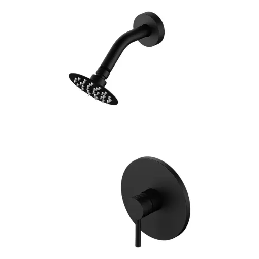 Griferia Fv Inox One Ducha Embutir Sin Transferencia Negro 0108/i1-ng