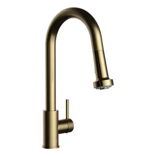 Griferia Fv Huemul Cocina Mesada Brushed Brass 0412/n9-bb