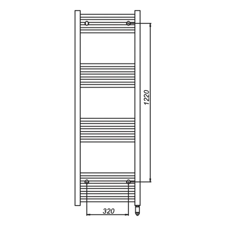 Toallero Electrico Peisa Domino S 150 Blanco 10001803 - Imagen 3