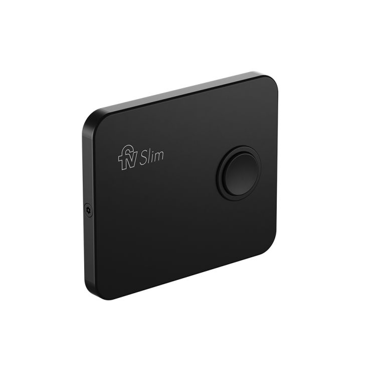 Tapa Fv Slim Con Botón Para Válvula Extra Chata Negro 0378.02-NG