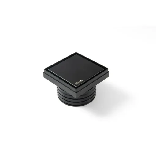 Desagüe Rejilla Atrim para pileta de patio Negro Mate 12x12x7,4 cm PR120T08