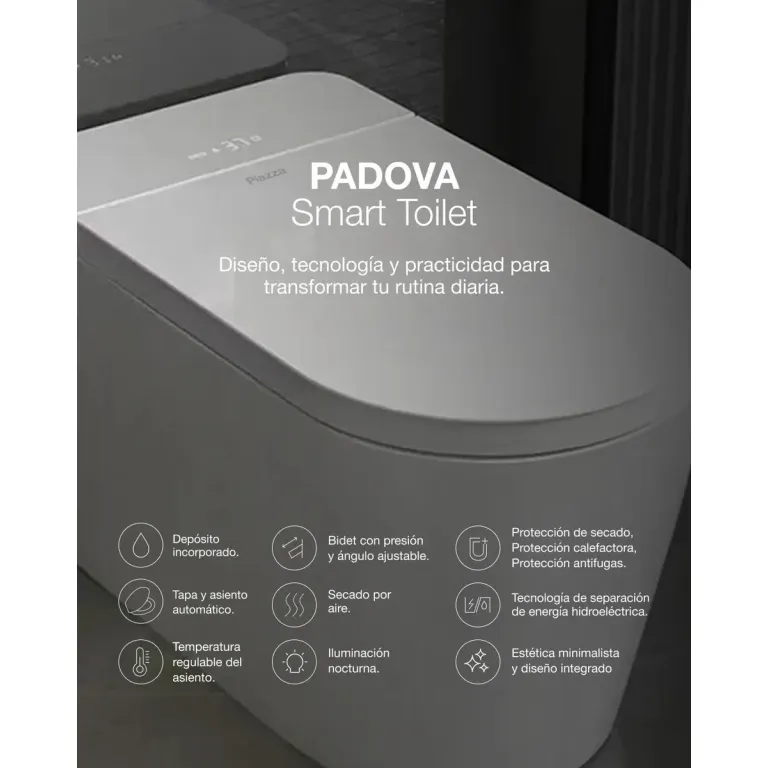 Inodoro Piazza Padova Smart Toilet B0920 - Imagen 3