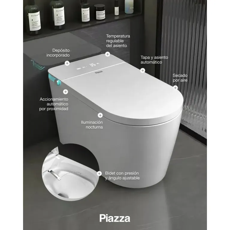 Inodoro Piazza Padova Smart Toilet B0920 - Imagen 4