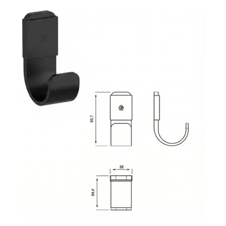 Juego de accesorios Fv Armonia 3 Piezas Negro 0179.03/M8-NG - Imagen 2