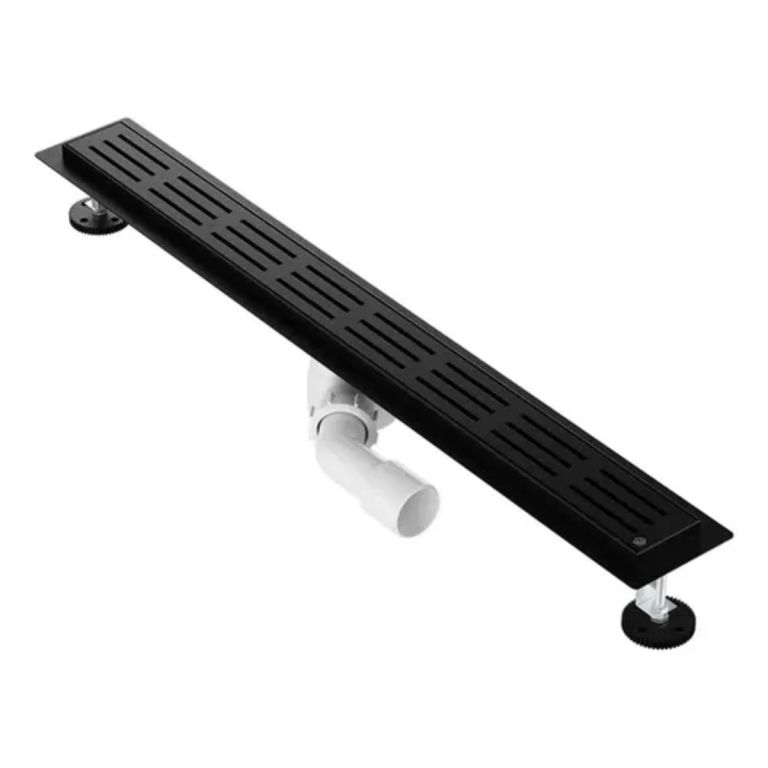 Desague Rejilla Lineal Fv Ranuras 80 cm 0351.01.8-NG Negro Mate