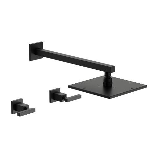 Grifería Fv Dominic Lever Ducha De Embutir Sin Transferencia Black 0109R/85L-BK