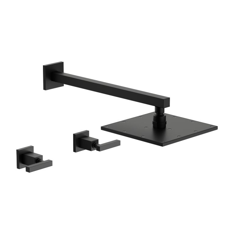 Grifería Fv Dominic Lever Ducha De Embutir Sin Transferencia Black 0109R/85L-BK