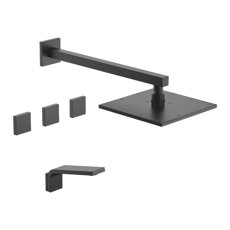 Griferia Fv Chaltén Ducha Con Transferencia Satin Grey Stone 0103/H4-SGR
