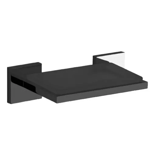 Jabonera Fv Dominic Para Aplicar De Vidrio Black 0168R/85V-BK