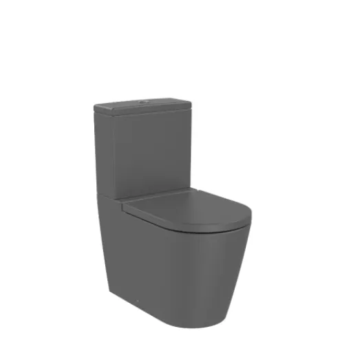 Inodoro Largo con depósito Roca Inspira onyx gris oscuro