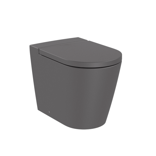 Inodoro Corto Roca Inspira onix gris oscuro